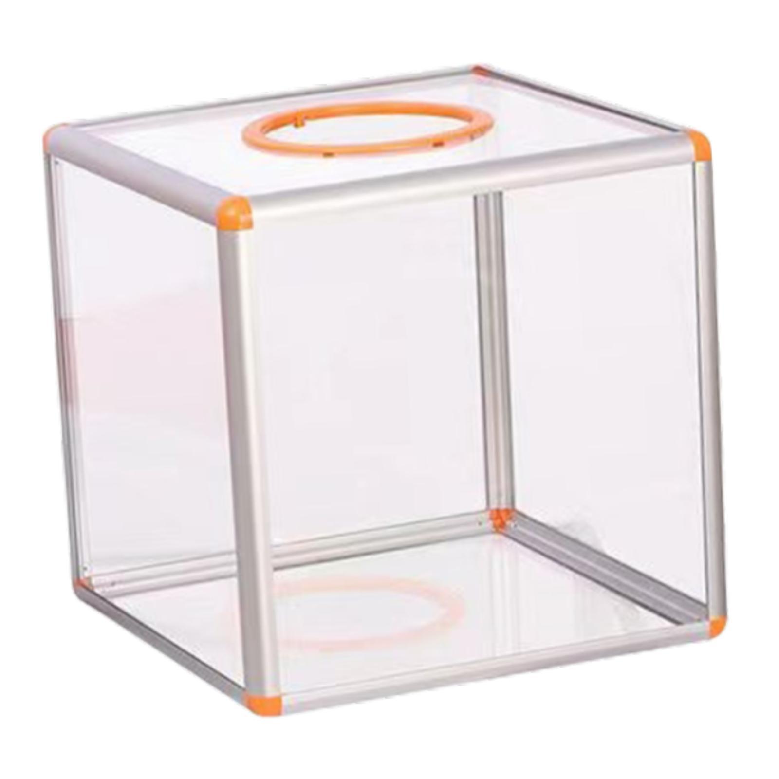 Ioensy - Caja De Sugerencias Acrílica, Contenedor De Almacenamiento De Efectivo Para Concursos Benéficos, Oficina Pequeña
