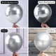 thumbnail image 3 of Balloon PartyWoo, paquete de 155 unidades, plata metalizada, con kit de arco, 3 of 7
