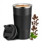 thumbnail image 1 of VasoTermico Portátil doble capa acero inoxidable café 380ml Negro, 1 of 4