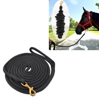 Xusx111 - Caballería De Plomo De Caballo, Línea De Plomo De Caballo De Nylon Trenzado Doble, Cuerda De Plomo Para Caballos Con Fijación Rápida Halter, Agarre De Comodidad Suave, Granero Caballo Tack P