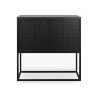 Genérico - Arrimo Medio Newton, 2 Puertas, Color Negro, Formato