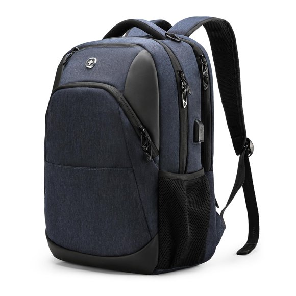 Mochila Swissdigital Design para portátil de viaje de 16 pulgadas, azul