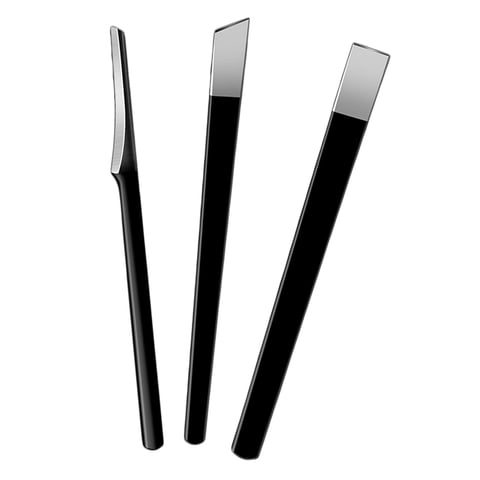 Magideal - Cuchillo De Pedicura Profesional, Removedor De Callos Y Piel Muerta. Negro 3 Piezas