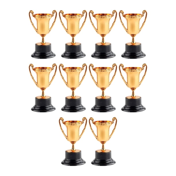 Trofeos De Premio Pequeño De Premio De Recompensa De 10 Piezas Para Decoraciones De Competición De Cobre