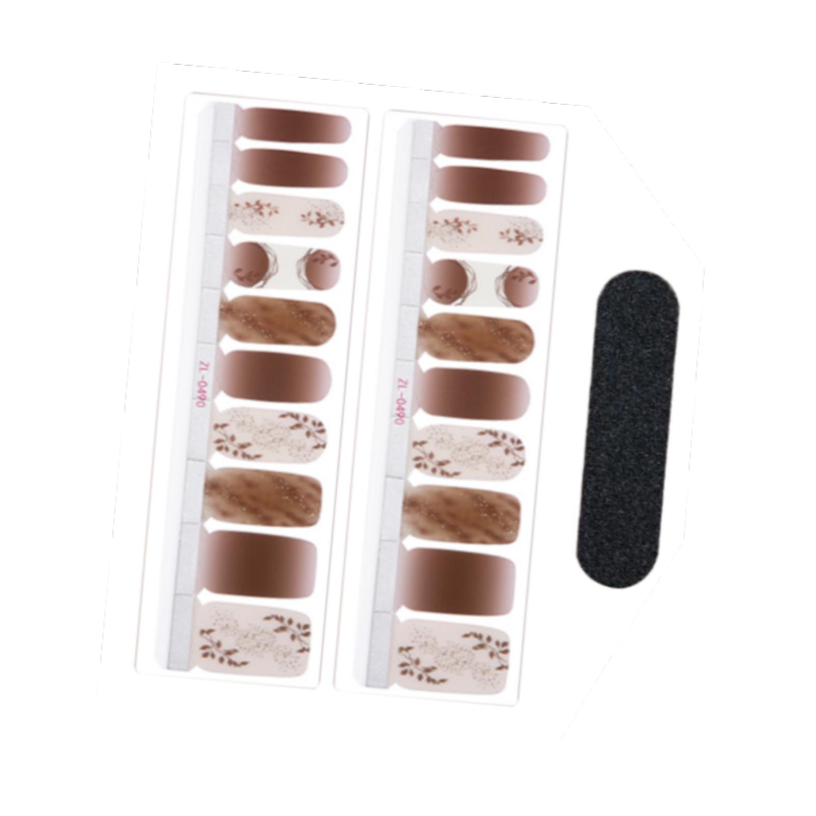 Magideal - 20 Envolturas De Uñas Completas, Calcomanías De Uñas De Cobertura Completa, Regalos, Parches De Uñas, Pegatinas De Decoración De Uñas Fáciles De Usar, Rojo