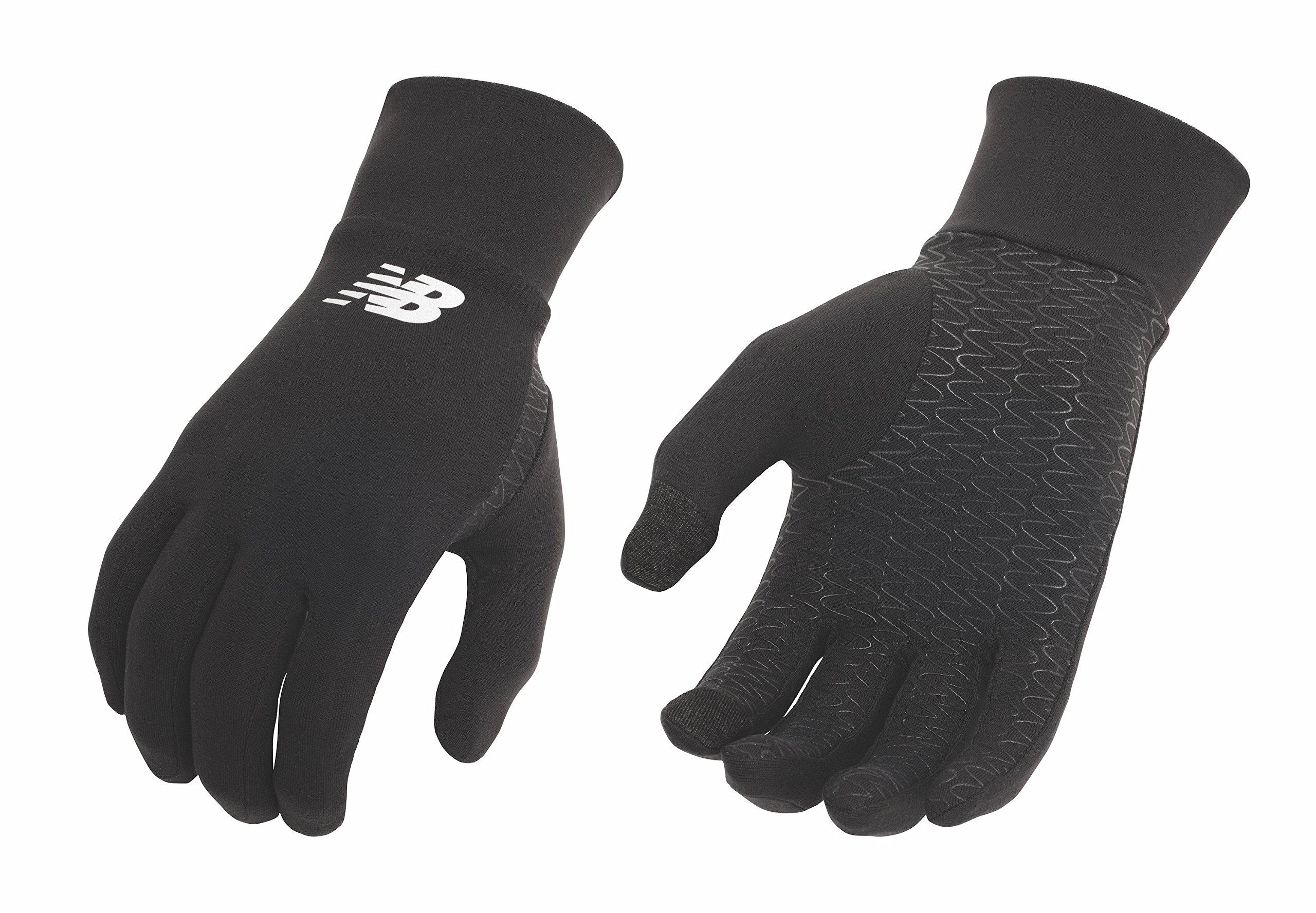 Guantes Para Correr New Balance, Ligeros, Negros, Para Adultos