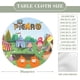 thumbnail image 2 of El show de Pícara-theme Fitted Round Tablecloths Elastic Edged Table Covers Waterproof Table Cloth for Kitchen Holiday Party Tables Decor 150cm, 2 of 6