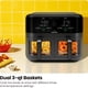 thumbnail image 4 of Horno Air Fryer De 6 Cuartos De Galón Doble Cesta Negra De 1700 W, 4 of 9