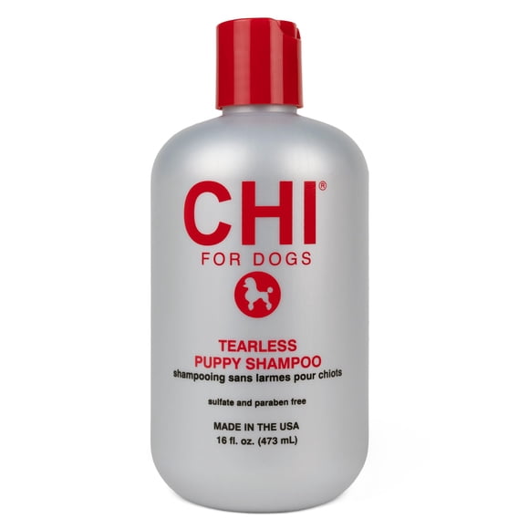 Champú CHI para perros sin lágrimas para cachorros, 473 ml, sin sulfatos ni parabenos