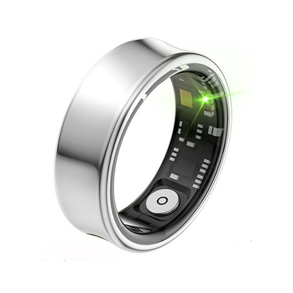 Anillo Inteligente Titanio Ia + Apple & Google Health | Color Plata talla 10
