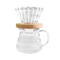 Magideal - De Reutilizable Con Soporte De Dripper Cafe Suministros De Goteo Manual Espresso Para En Hogar Cocina De Hecha A Ma - Cafetera 600Ml