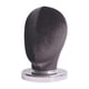 thumbnail image 5 of Cabeza De Bloque De Lona (altura 25 Cm) Cabeza De Exhibición De Peluca Estable Para Sombreros Peluca Sombrero Terciopelo Negro, 5 of 5