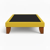Vitelio - Base De Cama 1 Plaza Color Amarillo