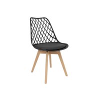 Habita2 Chile - Silla Tulip Acolchada Mesh Negro