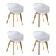 thumbnail image 1 of Pack x4 Sillas de Comedor con Apoyabrazos Tulip Blanca Midtown blanco, 1 of 7