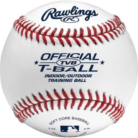 Pelotas T-Balls Rawlings Tvb Oficiales Para Jóvenes/6U Paquete De 12 Interior/Exterior
