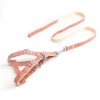 Genérico - Arnés Más Correa De Cuadro Para Mascotas Perros Rosa Talla M