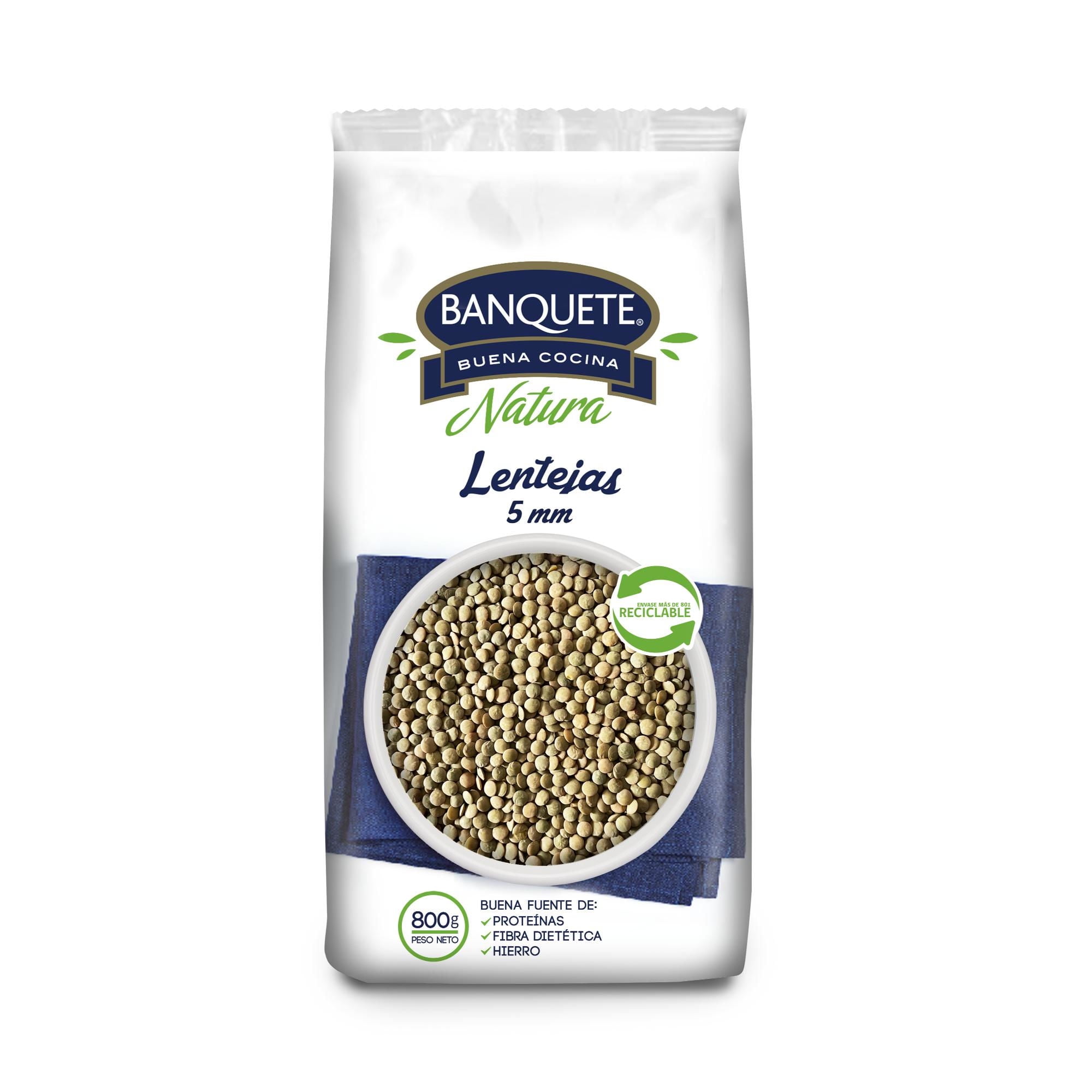Lentejas 5mm Bolsa 800 gr Banquete