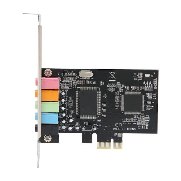 Tarjeta de sonido ASHATA PCIe 5.1 interna para PC con soporte bajo