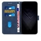 thumbnail image 5 of Funda tipo cartera para ZTE Blade A56 Pro con tarjetero, bolsillo para billetes, soporte, cierre magnético y correa para la muñeca, funda tipo folio con textura geométrica azul, 5 of 5