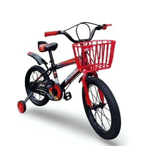 Genérico - Bicicleta Aro 14 Con Rueditas Ideal Para El Aprendizaje Infantil Rojo