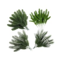 Magideal - 72 Piezas De Ramas De Agujas De Pino Artificiales, Decoración Navideña De Imitación, Púas De Pino, Plantas Artificiales Para Jarrones Y Salas