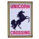 thumbnail image 1 of Signo de hojalata Acuario Unicorn Crossing, 1 of 3