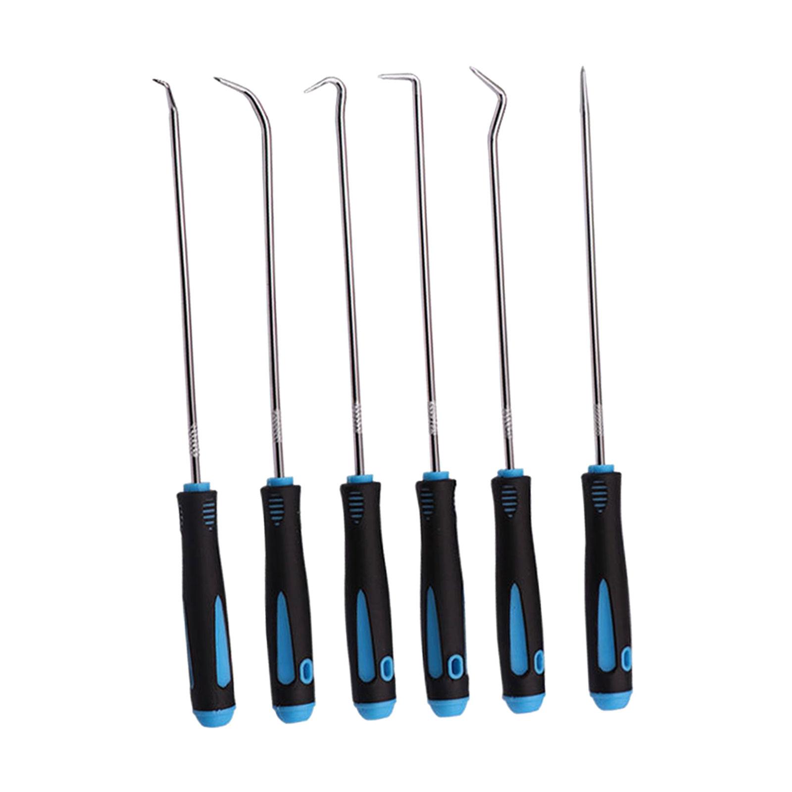 Magideal - Juego De 6 Piezas De Ganzúas Y Ganchos Para Herramientas Manuales De Garaje Y Camiones, Juego De Herramientas De Ganzúas Con Agarres Cómodos