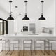 thumbnail image 2 of Luces colgantes Susurise Kitchen Island, paquete de 3 unidades, metal negro, 2 of 7