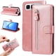 thumbnail image 1 of Funda tipo cartera para Infinix Smart10 Plus con bolsillo con cremallera y ranuras para tarjetas – Función de soporte Rosa, 1 of 5