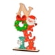 thumbnail image 3 of Decoración de mesa navideña, centro de mesa de Navidad, juguetes decorativos de bricolaje, letrero de letras de madera para vacaciones, decoración,, 3 of 5