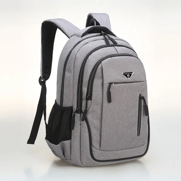 Large Capacity Backpack Men Laptop Backpacks 15.6 Oxford Black Solid High School Bags Teen College Boy Gril Student Backpack