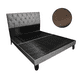 thumbnail image 1 of Base de Cama con Respaldo a Piso King Café Lino, 1 of 2