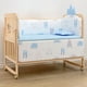 thumbnail image 2 of Cuna Cama Madera Multifuncional Ajustable Incluye Colchón y Ropa de Cama Celeste, 2 of 8