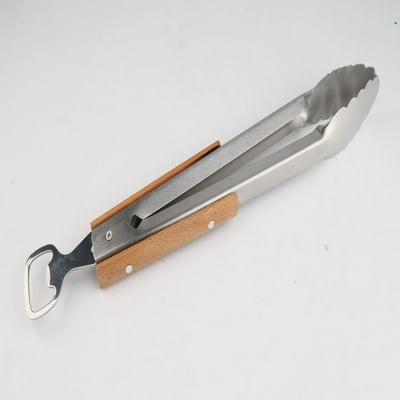 Pinzas Parrilla Con Abridor De Cerveza 1 Un Expert Grill