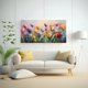 thumbnail image 2 of Cuadro tulipanes colores vibrantes 80x40 cm, 2 of 3