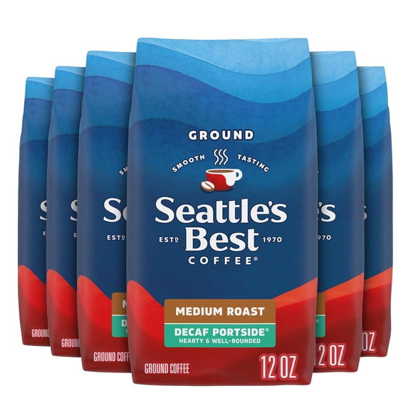 La mejor mezcla de café descafeinado Portside de Ground Coffee Seattle, 360 ml