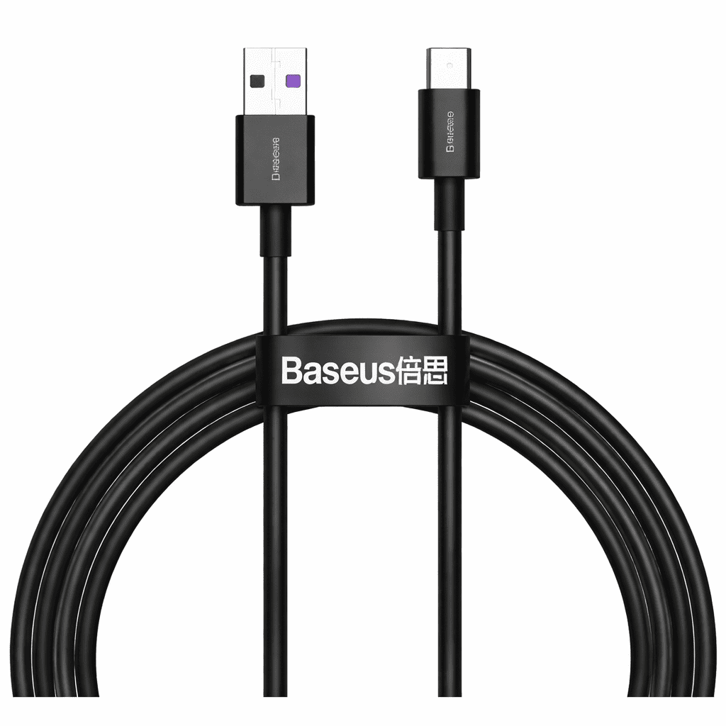 Cable Usb-a A Usb-c 1m 100w Carga Rápida (negro) - Baseus