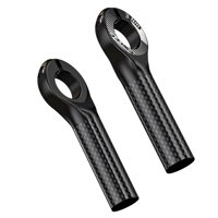 Ioensy - 2 Extremos De Manillar De Bicicleta Antideslizantes Resistentes Al Desgaste, Agarre De Mano Negro