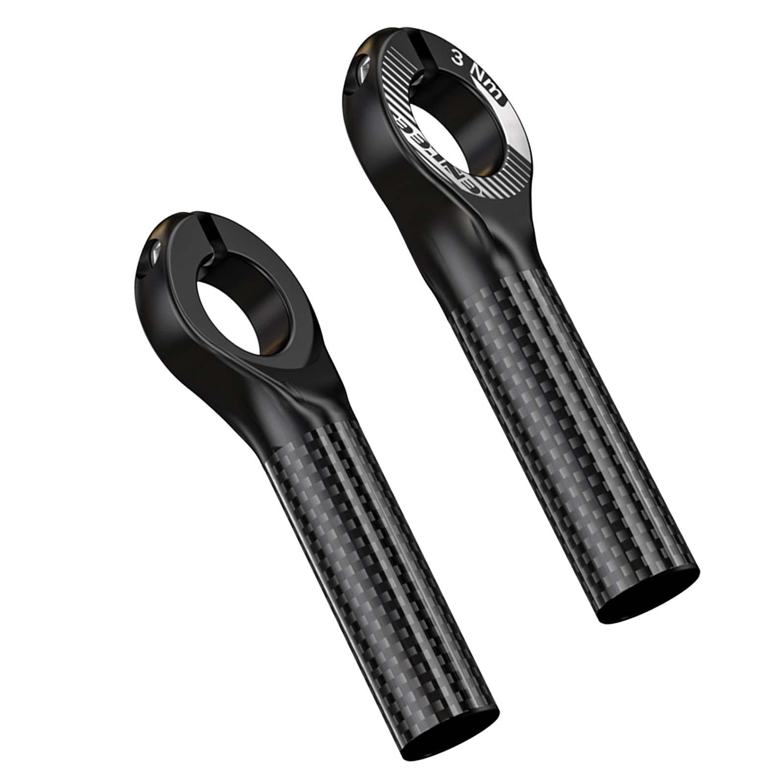 Ioensy - 2 Extremos De Manillar De Bicicleta Antideslizantes Resistentes Al Desgaste, Agarre De Mano Negro