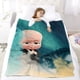 thumbnail image 5 of Bebé Jefe Niño Blanco anti-pilling, suave, ligera, esponjosa y acogedora de lujo para hogar y cocina – Perfecta para niños y adultos,80X120cm, 5 of 6