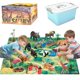 thumbnail image 1 of Figurines Toys BOLZRA Safari Animals con alfombrilla para juegos y actividades, 22 unidades, 1 of 8