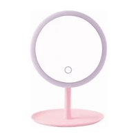 Genérico - Espejo Con Luz Led Maquillaje Plegable Redondo Recargable
