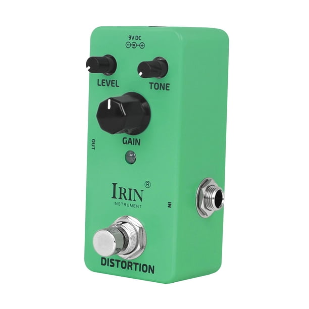 Pedal de distorsión de guitarra Universal 9V DC carcasa de Metal piezas de instrumentos de guitarra eléctrica Pedal de modulación de guitarra compacto
