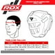 thumbnail image 3 of Protector de Cabeza RDX Grill Pro Azul HGR-T1FU Talla XL, 3 of 3