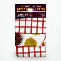 Doral - Set 3 Paños De Cocina Happy Cook Rojo