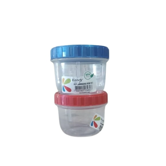 Taper Contenedor Frasco Circular Tapa Rosca