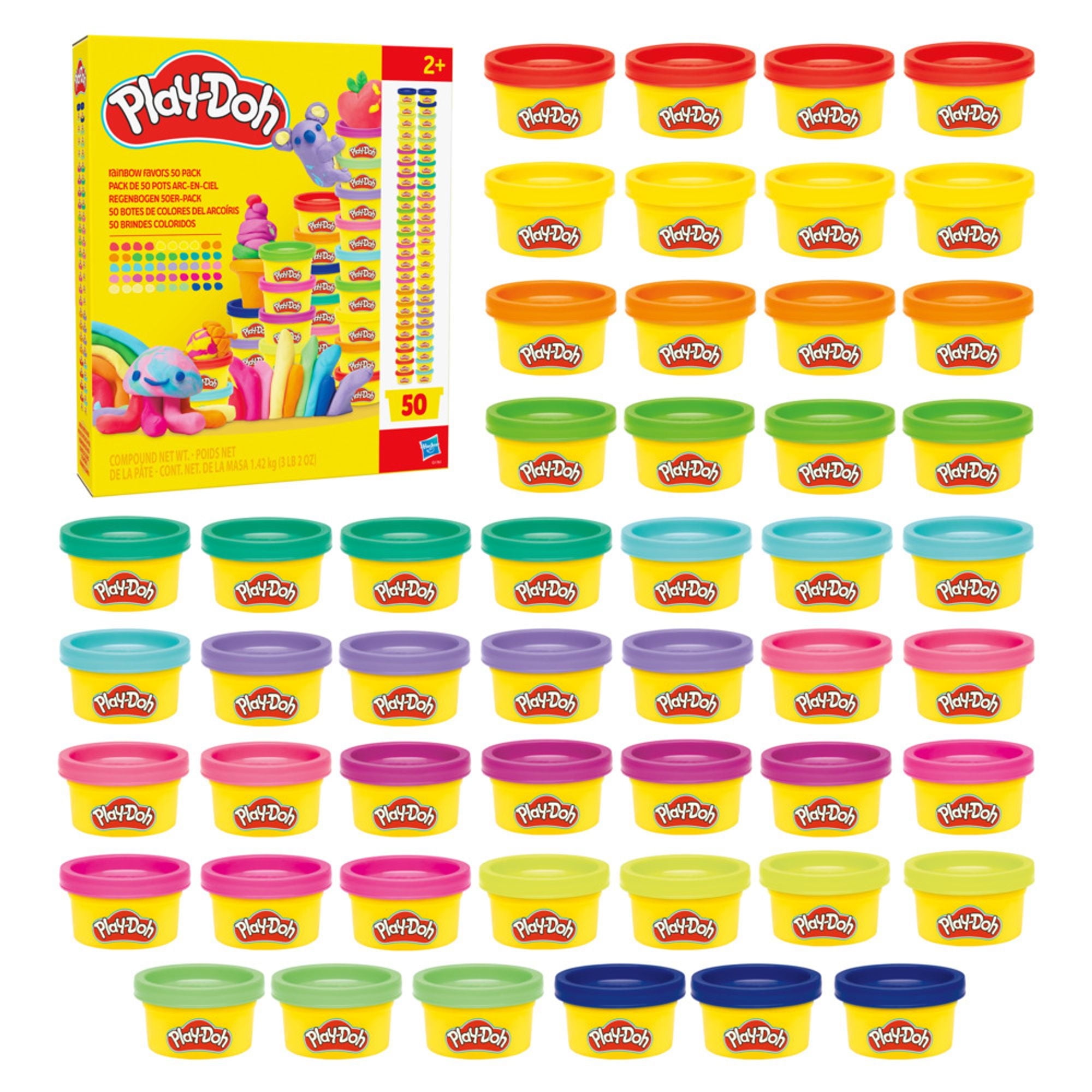 Masas Y Plastilinas Play-doh 50 Pack Colores Del Arcoíris