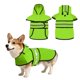 thumbnail image 1 of Impermeable para Perros Uxcell, Chaqueta Impermeable para Mascotas con Agujero para Correa con Capucha, (Verde Fluorescente, XL), Destinado para Cachorros, 1 of 5