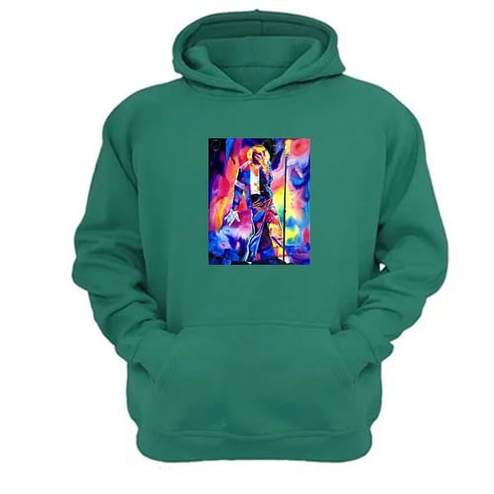 Genérico - Polerón Canguro Michael Jackson Verde Aguamarina Talla S Unisex